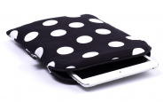 Zwarte Polka stippen iPad mini hoes